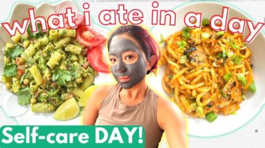 10 Minute Meals For One! SELF CARE Lazy Productive Day / What I Ate in a Day VEGAN