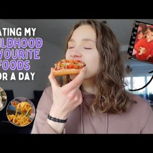 EATING MY CHILDHOOD FAVOURITE FOODS for a day 🥰👩‍🍳 // vegan & healthy 🌱