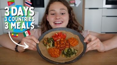 3 MEALS from 3 COUNTRIES I've NEVER cooked before! 😳🤨