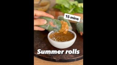 EASY SUMMER ROLLS 🌱