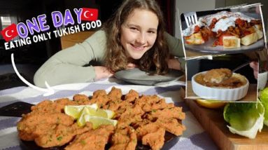 ONE DAY EATING ONLY TURKISH FOOD 🇹🇷😋 // vegan edition 🌱