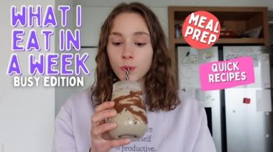 WHAT I EAT IN A (busy) WEEK 😋// healthy & vegan 🌱