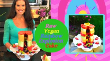 Raw Vegan Rainbow Explosion Cake | Instructions