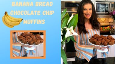Vegan Banana Bread Chocolate Chip Muffins | Recipe and Instructions