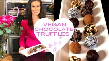 Vegan Chocolate Truffles for Valentine's Day | Recipe and Instructions
