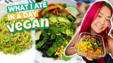 What I Ate in a Day & MEAL PREP With Me (Healthy-ish Vegan Recipes!)