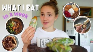 VEGAN WHAT I EAT IN A WEEK 🌱☺️ easy & quick recipes