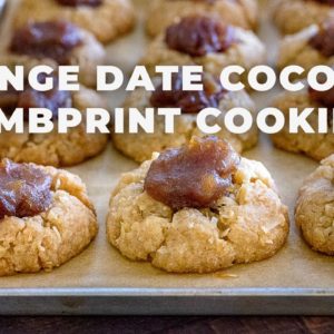 [ENG] Orange Date Coconut Thumbprint Cookies