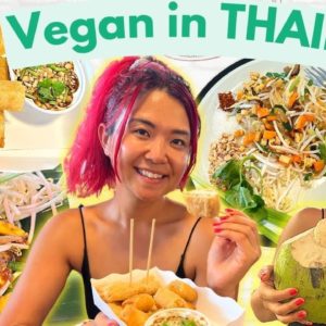 What I Ate as a VEGAN in THAILAND 🇹🇭 Floating Market & Michelin Star VEGAN PAD THAI in BANGKOK VLOG