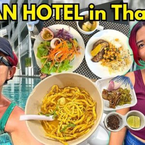 We Stayed at an ALL VEGAN HOTEL in Thailand! (Vegan Tour in Thailand VLOG)