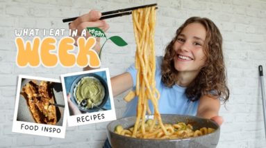 What I eat in a week as a VEGAN🌱🧐 realistic recipes & food inspo