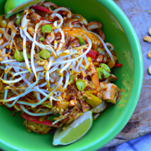 flavorful vegan thai peanut noodles in less than 30 minutes