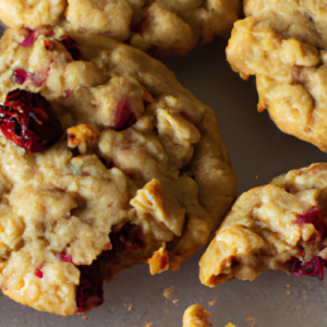 soft and chewy vegan oatmeal cranberry cookies