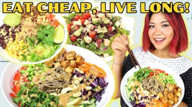 BUDGET-FRIENDLY RECIPES that help you LIVE LONGER?! (BLUE ZONE DIET Inspired)