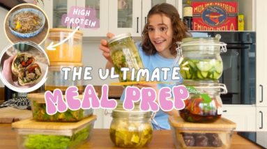 The ULTIMATE meal prep! 😍👩‍🍳 plant based & high protein