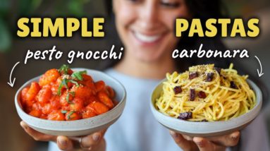 Epic weeknight pasta - 2 ways (plant-based) 🍝