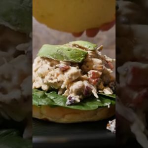 Chicken Salad Sandwich 🥪 #plantbased #food #chicken